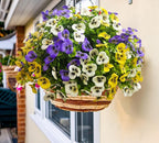 Artificial Flowers for Outdoors Fake Plants, 14 pcs Fake Flowers Artificial Plants Outdoor UV Resistant, Silk Faux Flowers Shrubs Greenery Plants for Porch Garden Patio Window Box Decor