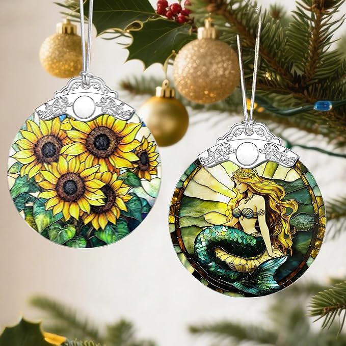 Mermaid Princess Christmas Ornaments: Christmas Tree Ornaments, Holiday Decor for Mermaid Lover, Stocking Stuffers, Gift Ideas, Xmas Gifts & Gifts for Women