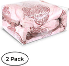 Set of 2 Zippered Vinyl Storage Bag, 24x20x11 Inch, Clothes Bag Organizer, Space Saver PVC Comforter Clear Storage Bags for Blanket