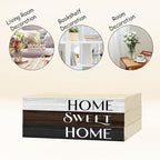Decorative Books For Home Decor, Wood Book Stack For Table Decor, Home Decor Book For Living Room Mantel, Farmhouse Stacked Books Decorative（L45）