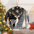 Reindeer Christmas Ornaments 2026, Scandinavian Christmas Decor Ornament, Dated Christmas Ornament 2026, Hanging Indoor Reindeer Christmas Decoration, Elegant Holiday Ornaments