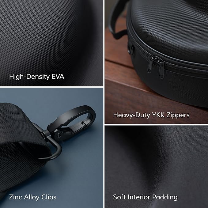 Cowboy Hat Travel Case – Crushproof Carrier for Cowboy, Panama & Tweed Hats with Carrying Handle, Shoulder and Luggage Strap, For Travel and At-Home Storage (Large)