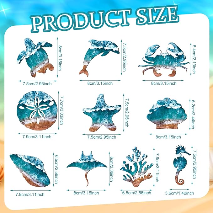 30 Pcs Summer Wooden Ornaments Ocean Beach Tree Decorations Coastal Wood Hanging Decor Beach Sea Animals Cutouts Ocean Hanging Ornaments forSummer Home Small Tree Party Office Supplies