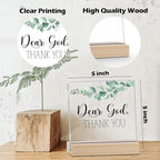 Farmhouse Decor, Acrylic Christian God Home Decorations, Aesthetic Entry Way Table Shelf Decor, Living Room Table Accessories, Boho Office Decorations For Work (04)