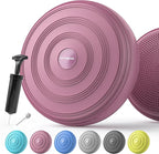 Inflated Wobble Cushion,Circular Non-slip Texture for Comfortable Sitting,Extra Thick Dyna Disc with Pump for Core Strength,Wiggle Seat to Improve Posture,Fitness,660lb Load Capacity