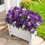 Artificial Fake Flowers for Outdoor, 8 Bundles Faux Plants Silk Flowers Spring Decoration UV Resistant No Fade Plastic Flowers for Outside Planters Home Porch Patio Yard Garden Decor