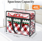 Clear Clothes Storage Bags, 8 Pack Closet Organizers and Under Bed Storage Containers, Foldable Moving Bags with Zippers for Comforter, Blanket, Bedding, Duvet, PVC Packing Bags 40L