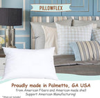 Pillowflex Synthetic Down Pillow Insert - 13x19 Down Alternative Pillow, Ultra Soft, Small Rectangle, Lumbar, Travel, Neck, Sleeping Pillow - 1 Decorative Pillow Form