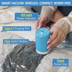 Cozy Essential Travel Vacuum Storage Bags with Rechargeable Cordless Electric Pump, Space Saver Bags for Luggage, Suitcase, Carry-On, for Clothes, Blankets, Comforters, Pillows, 10 Combo
