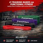 WODFitters Pro Series Pull-Up Assistance Bands – Premium Resistance Loop Bands for Assisted Pull Ups, Muscle Ups, Strength Training & Mobility – Durable Bands for Functional Fitness