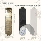 Mezuzah with Scroll for Door, Metal Mezuzah Cases with Double Sided Tape, Waterproof Cover with English and Hebrew Blessing Scripture for Jewish House Warming Gift, Hannukah Decor (3 Pcs)
