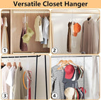 Hat Hangers for Closet, 1 Pack Stainless Steel Hat Organizer, Hat Racks for Baseball Caps, Cap Organizer for Baseball Caps, White