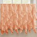 Sweet Home Collection Kitchen Window Tier, Swag, or Valance Curtain Treatment in Stylish and Unique Patterns and Designs for All Home Décor, 36", Sheer Spice
