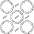 5-Pack 14 Inch Wire Wreath Frame – Round Metal Wreath Form with Ring Design for DIY Crafts, Floral Projects, and Home Decor – Dark Green Wire Frame for Christmas Holiday & Weddings