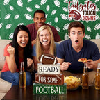 Yuntau 4 Pcs Football Fall Table Decoration Happy Football Wooden Block Sign Rugby Tiered Tray Decor Centerpiece Decorative Faux Book Stack for Holiday Tabletop Fireplace Shelf Desk Party Decor