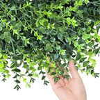 HUZIYAHAN 28In Large Boxwoods Door Wreaths for Front Door Spring Summer Outside All Season Green Year Round Artificial Greenery Wreath for Wall Window Rustic Farmhouse Home Outdoor Indoor Decorations