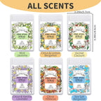 Travel Size Toilet Spray 6-Pack, Travel Essentials Toiletries, Pocket Size Pre-Poo Spray, Bathroom Odor Deodorizer, Up to 240 Uses, 6 Refreshing Scents