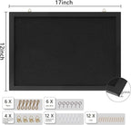 DAHAPYBOO Cork Board with Linen Black 2Pack,Bulletin Board 17"x12", Corkboards for Office Home School Message Board or Vision Board Decoration.