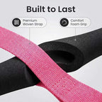 Pedal Resistance Band with Handles, Fabric Non-Slip Foot Pedals for Stable Home Workout, Low-Impact Full Body Exercise Band for Women, Stretching, Strength Training & Daily Mobility