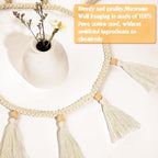 Tatuo Boho Macrame Tassel Garland for Classroom Decor Hanging Tassel Garland Bunting Boho Classroom Decor for Nursery Room Birthday Party Bedroom Dorm(4 Pieces,47.2 Inch)
