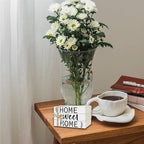 Mini Decorative Books for Home Decor, Small Rustic Wood Book Stack for Table Decor, Home Sweet Home Books for Living Room Bookshelf, Farmhouse Stacked Book Decorations (L32)