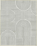 Lahome Abstract 8x10 Area Rugs for Living Room Bedroom, SoftWashable Rugs 8x10, Ultra-Thin Non-Slip Modern Dining Room Rug Non-Shedding Accent Carpet for Office(8x10ft,Black)