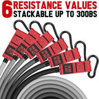 Heavy Resistance Bands for Working Out, 300lbs/360lb/420lb Exercise Bands Workout Bands with Handles, Door Anchor, Ankle Straps, Home Gym Workout Equipment for Men Fitness Strength Training Stretching
