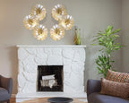 Dale Tiffany Favrile Glass Collection Wall Art Décor, Beige