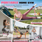 Ankle Resistance Bands with Cuffs, Leg and Glutes Workout Equipment, Resistance Bands with Ankle Straps for Cable Machine Kickbacks, Booty Workouts, Lower Body Exercises - Home Gym Exercise Equipment
