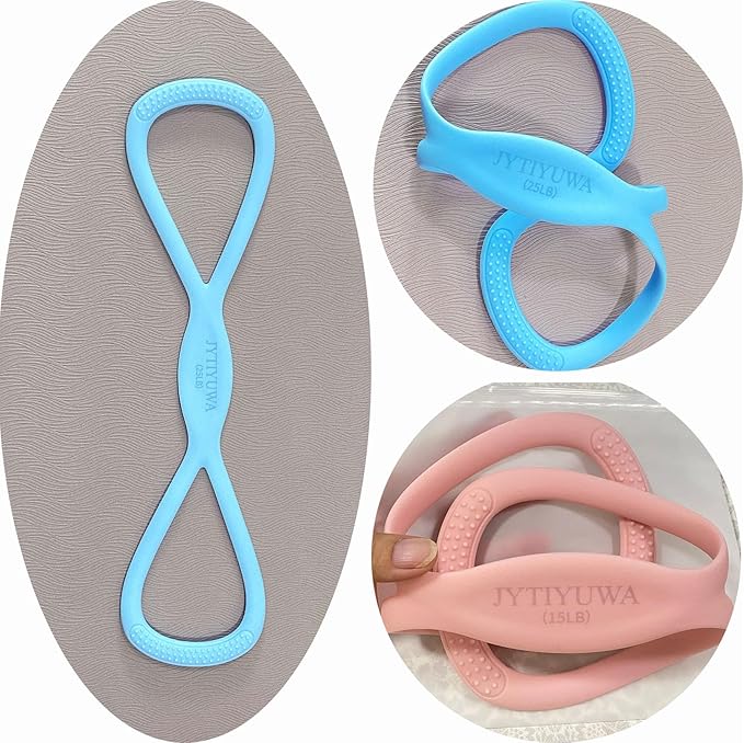 Resistance Bands with Handles,Figure 8 Resistance Band Elastic Fitness Bands Exercise Band for Home Yoga Gym Workout
