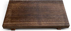 Rustic Pedestal Stand - Handmade Small Wood Tray - Soap Tray for Kitchen Sink, Bathroom (Brown, 12 x 7 x 1.5 Inch)