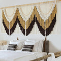 IOWER Macrame Wall Hanging Boho Wall Art - Extra Large 75" W x 35" L - Wedding Background Decor for Living Room Bedroom - Modern Craftsmanship