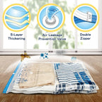 XXL Jumbo Vacuum Storage Bags, 47''X35'' Extra Large Space Bags for Blanket, Bedding, Comforters (6-XXL)
