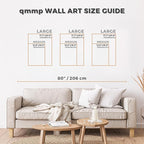 qmmp Modern Wooden Wall Sculptures - Set of 3 - Home Decor Accent - Large Wall Art for Living Room, Bedroom, Office - Easy Installation (Walnut, Medium - Abstract Shapes)