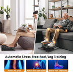 Under Desk Elliptical Machine for Senior 12 Speed Leg Exerciser While Sitting for Seniors As Seen on TV Quiet & Portable Electric Seated Foot Pedal Exerciser for Home Office