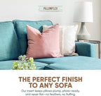 Pillowflex Synthetic Down Alternative Pillow Inserts for Shams - Comfy Pillows for Sleeping, Perfect Pillow & Best Sleeping Pillows, Handmade Down Alternative Throw Pillow Inserts - (20x20 Set of 2)