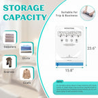 10 Pack Space Saver Vacuum Storage Bags Travel Vacuum Bags for Luggage Clothing Compression Bags for Travel Essentials No Vacuum or Pump Needed