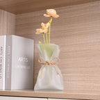 Kaitnax Glass Vases Irregular Shaped Flower Vase Art Decorative Flower Vase for Wedding, Dinning, Bookshelf, Home Decoration or Gift