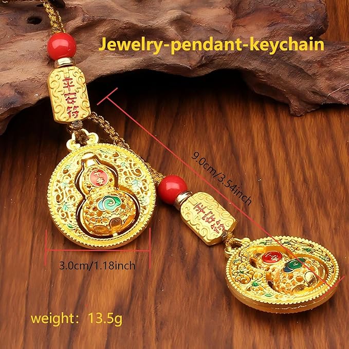 The Traditional Handwoven Sunflower Chinese Knot Double Tassel Pendant,Good for Entrance Door Decoration,car Hanging,Holiday Home Decoration,Blessings for Friends (red).