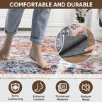 BALEINE Felt Non Slip Rug Pads, Extra Large 1/8" Thick Felt and Rubber Backing, Shock Absorbing Carpet Pad for All Carpets and Hardwood Floors (5x7 Ft)