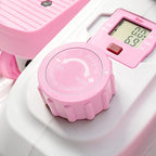 Sunny Health & Fitness Under Desk Pedal Elliptical Machine, Adjustable Resistance Leg Exerciser Home Workout While Sitting for Seniors, Optional Motorize or in Pink with SunnyFit App via Bluetooth