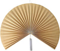 Chicvillage Big Fan Decor 47", Bamboo Wall Fan for Headboard, Japanese Wall Fan Handwoven Art, Large Aesthetic Hanging, Hook Included (Beige)