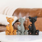 Catitude Whimsical Cat Raising Middle Finger Figurine - Hilarious Get Ready for Laughs - Stress Relief - Gifts for Cat Lovers,