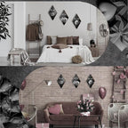 ZINYAZHE 3 Pcs Black White Rose Bathroom Wall Decor Black And White Decor Flower Wooden Inspirational Wall Art with Accept Let Go Have Faith Grey Sign for Living Room Bedroom(White Rose 12 x 7")