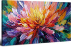 Abstract Lotus Wall Art Zen Wall Decor Large Colorful Lotus Flower Pictures for Bedroom Yoga Spa Room Abstract Blossom Floral Canvas Prints Meditation Artwork for Living Room Home Decorations 24x48"