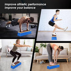 EVERYMATE Squat Block Athletic Balance Trainer for Stretching, Fitness, and Physical Therapy, Improve Balance, Stability, and Athletic Performance, Home Gym and Personal Training Equipment