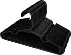 Utopia Home 60 Pack Kids Hangers - 11.5 Inch Plastic Baby Hangers for Closet - Childrens Hanger for Clothes & Infant Hanger for Closet - for Everyday Standard Use (Black)