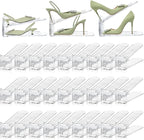 Shoe Slots Organizer,36 Pack Transparent Shoe Stacker Adjustable Shoe Slot Organizer Space Saver Shoe Rack Holder Shoe Storage Organizers for Closet,Transparent