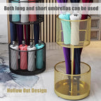 Metal Round Umbrella Holder, Umbrella Stand Rack for Entryway, Freestanding Umbrella Organizer, Cane Walking Stick Holder for Home Office Hotel(55x30(21.6"x11.8"), Black)