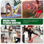 HPYGN 3 Levels Non-Latex Exercise Bands for Physical Therapy & Yoga, Professional Resistance Bands Set for Working Out, Strength Training, Pilates & Rehab, TPE Elastic Stretch Bands for Seniors, Women